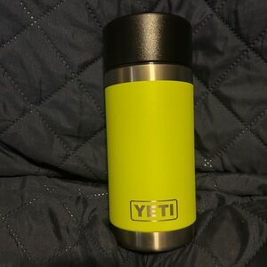 Yeti Rambler 12 oz Water Bottle with Hotshot Cap, Chartreuse